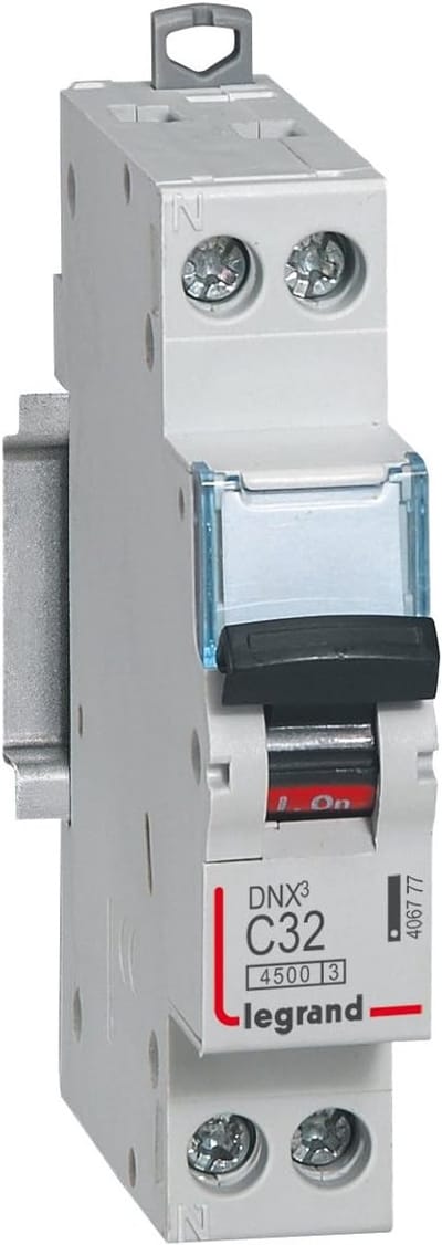 Stroomonderbreker Zekering - Mini Zekeringautomaat - Elektrische Beveiliging - C Curve 4.5 KA - 2A 230V - Grijs
