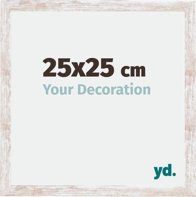 Your Decoration - Fotolijst 25x25 cm - MDF - White Wash - Catania