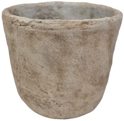 Bloempot steen crème 13,5x12cm.