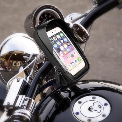 Stabiel en antislip: Het neemt antislip en robuuste rubberen klemmen en Bicycle Mobile Phone Holder - 360 Degree Rotatable Phone Holder for Bike | Waterproof Motorcycle Mobile Phone Holder Bike Cell Phone Holder