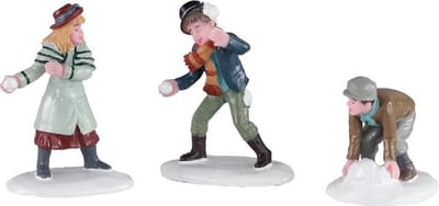 Lemax - 'Snowball Skirmish' - Figuur