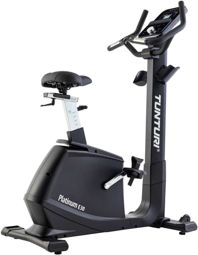 Tunturi Platinum E30 Hometrainer - Inductierem - Fitnessfiets Met Ergometer - 48 weerstandsniveaus - Ingebouwde Hartslagsensoren - Lage instap - Verstelbaar