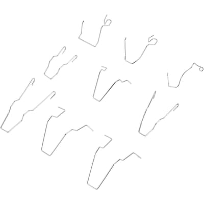 9 pièces Clips de retenue d'ampoule Universel Acier inoxydable Phare Feux de croisement/de route Clips de support d'ampoule pour H1 H3 H4 H7 white