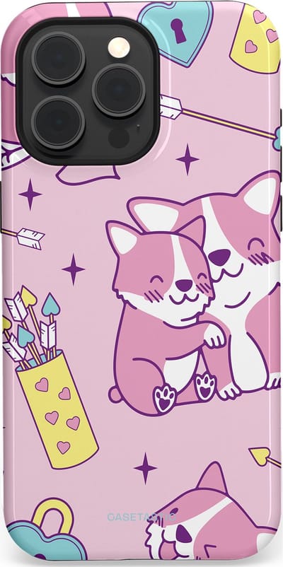 Casetastic Hoesje Geschikt voor Apple iPhone 15 Pro Max Magsafe - Stijlvolle Beschermende Duo-layer Case - Cupi Cori