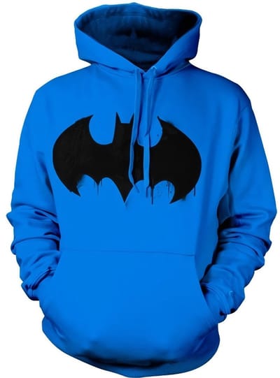 Batman Hoodie met logo in blauw