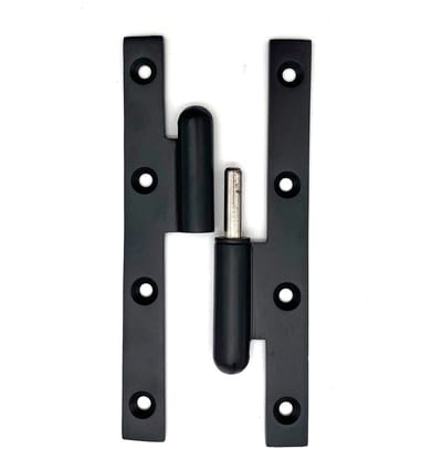 Paumelle - afneembaar scharnier - zwart links 140x60mm - 1 stuk - geschikt voor binnendeuren en onderhoud