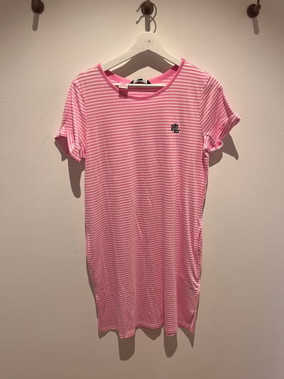 Ralph Lauren, slaapkleedje, roze streep, S