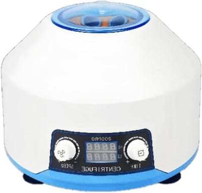 Laboratorium Centrifuge - Scheidingsapparaat - Stoffen Scheiden - Traploze Snelheidsregeling - 4000 tpm - Wit