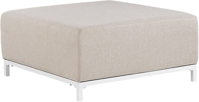 ROVIGO - Ottomaan - Beige/Wit - Polyester