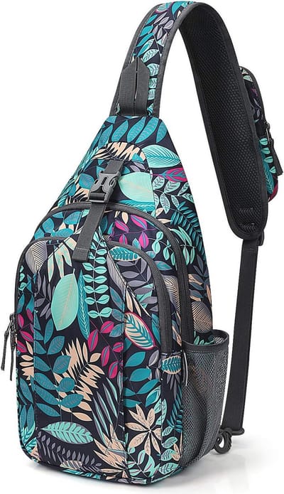 Waterbestendige Crossbody Sling Bag met RFID Bescherming voor Wandelen en Reizen