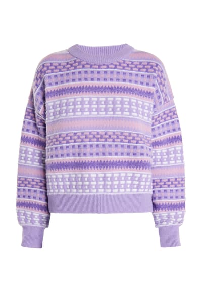 IZIA Jumper Dames Lila veelkleurig