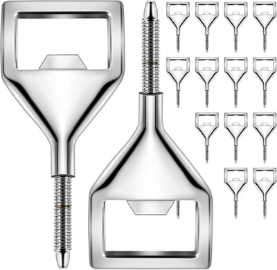 Set van 15 Onbewerkte Metalen Flessenopeners voor Thuis, Pub en Buitenactiviteiten - Ideaal voor Bierliefhebbers