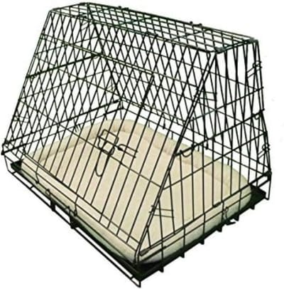 MKSS® Luxe Hondenbench Grote Honden - Kattenbench - Kattenren - Hondenhok Buiten en Binnen - 80x50cm - RVS - Zwart