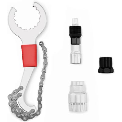 5 Stuks Fietsreparatiegereedschap Ergonomisch Handvat Roestvrij Fietsgereedschap Accessoires voor Buitenfietsen white