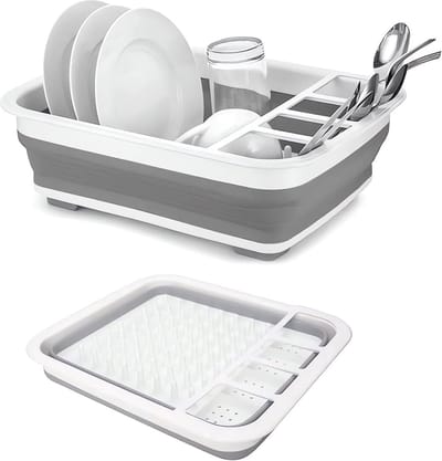 Opvouwbaar Afdruiprek voor Keuken en Camping - Ruimtebesparend en Lichtgewicht Design, 36,5 x 31 x 13 cm