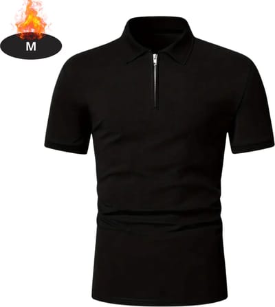 Livano Poloshirt Heren - T-Shirt Heren - Shirt - Overhemd - Polo Shirt - Zwart - M