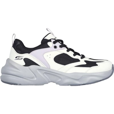 Skechers Dames Bobsbamina Sneakers (Zwart/Wit)