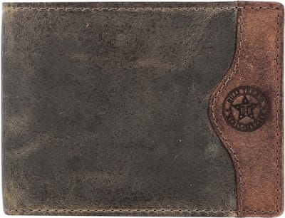 Billy the Kid Hunter portemonnee RFID leer 12 cm - Jongens - Horizontaal - khaki-brown