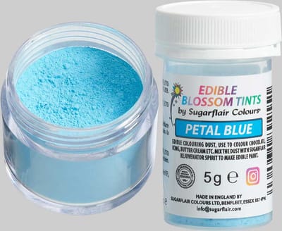Sugarflair Blossom Tint Dust - Petal Blue - 5g - Kleurpoeder Eetbaar - Taartdecoratie