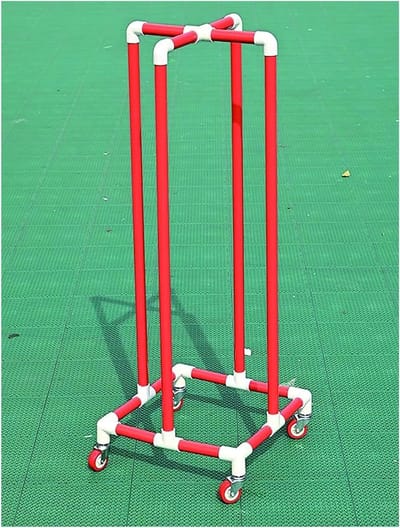 Hoepel Opslag - Fitness Organizer - Sportmateriaal Opbergen - Met Verrijdbaar - 85 cm Hoog - Groen