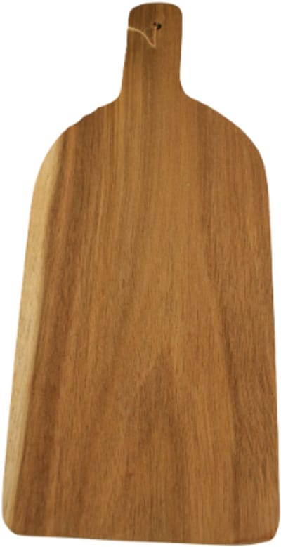 Serveerplank Acaciahout met Handvat - 31 x 13 cm | Smalle Serveerplank - Houten Tapasplank - FSC Acaciahout