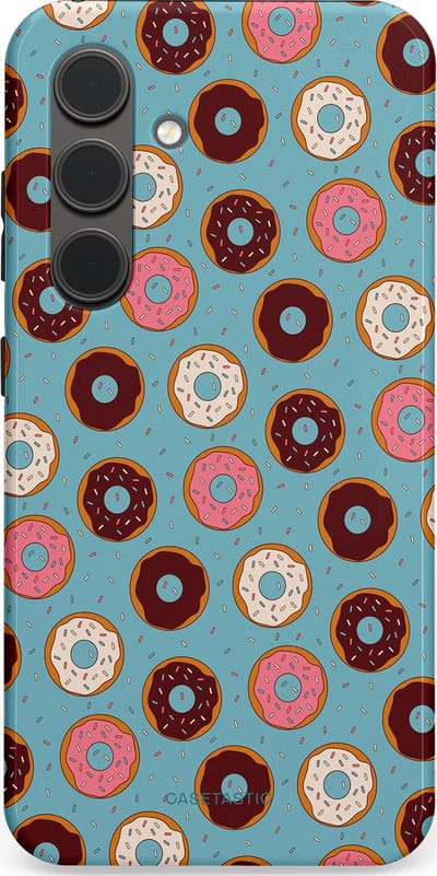 Casetastic Hoesje Geschikt voor Samsung S24 - Stijlvolle Beschermende Duo-layer Case - Donut Dromen