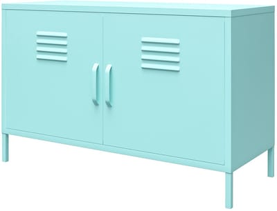 Cache|Kast met 2 deuren in metaal mint