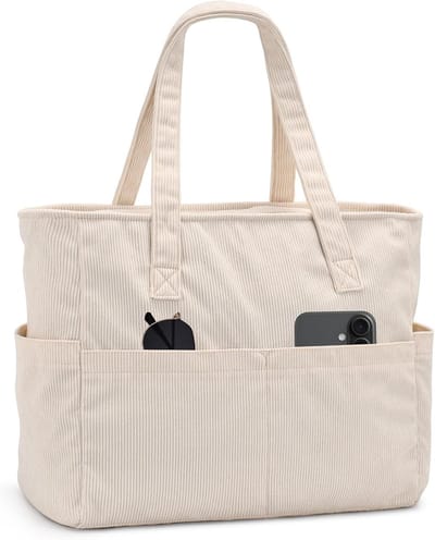 Vouwbare Dames Tote Bag - Waterdichte Shopper met 17 Inch Laptop Compartment, Ideaal voor Werk, Strand en Sport