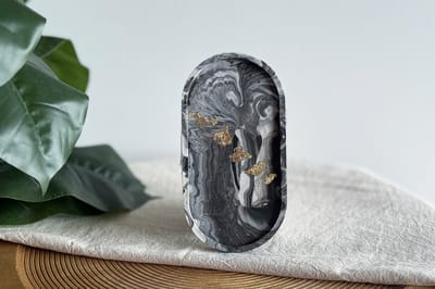DIY Hobbypakket Giethars schaal zwart