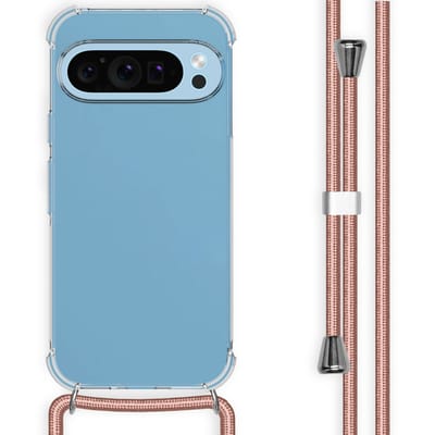 imoshion Hoesje - Geschikt voor Google Pixel 9 / 9 Pro - Backcover met koord - Rosé Goud