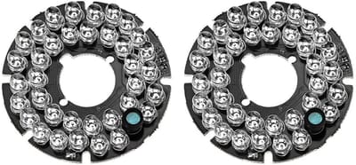 IR LED Board - Infrarood Lamp - Nachtzicht Verbeteren - 36 LEDs 850nm - 53mm Diameter - Zwart