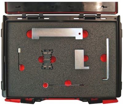 Wurth - Set timinggereedschap 7-delig, voor Opel 1.6-1.8, benzine - Set timinggereedschap 7-delig, voor Opel 1.6-1.8, benzine x 1 st Lengte 500 mm