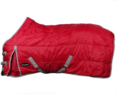Pagony Deluxe II Staldeken - Paardendeken - Maat: 145 - Rood - Polyester