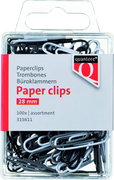 Paperclip quantore 28mm assorti | 10 stuks