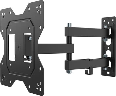 NANOOK draaibare tv-wandbeugel 19–43 inch | Solid+ | Optimale kijkhoek | Kantelbaar 15° | VESA tot 200x200 | Draagkracht tot 35 kg | Geschikt voor alle gangbare tv’s | Incl. montagemateriaal