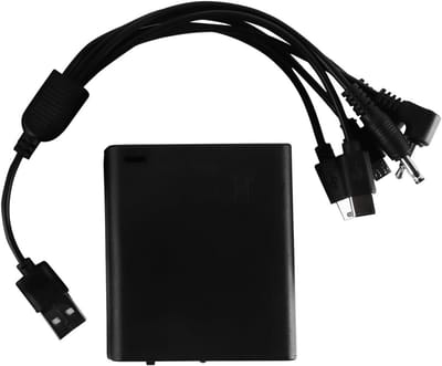 Universele Batterijhouder 6-in-1 Converter voor DC Apparatuur met Schakelaar