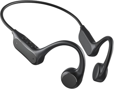 SNJY® Bone Conduction Headphone - Sporthoofdtelefoon Draadloos - Sport Oordopjes - Hardloop Oortjes - Zwart