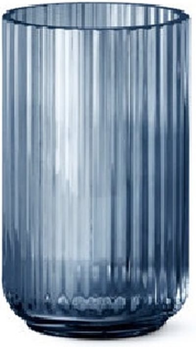 Lyngby Vaas Blauw Glas 20cm
