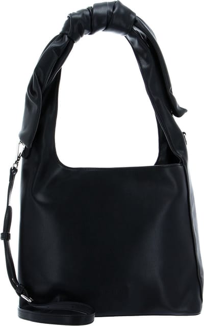 SEIDENFELT MANUFAKTUR Schoudertas SFM211 Hobo Black Zwart