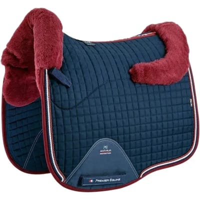 Premier Equine Cc Merino Wool European Dressage Square Zadeldekje Rood Full