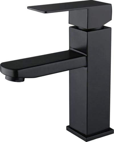 Badkamermeubel Kraan Wastafelkraan 8539a - 16 cm - Mat Zwart - Inclusief Pop It sleutelhanger