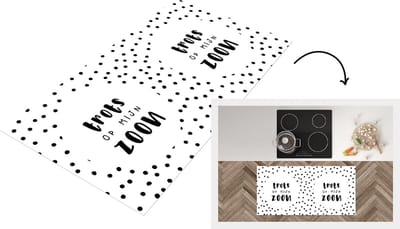 Keukenloper - Loper keuken - Trots - Zoon - Spreuken - Trots op mijn zoon - Quotes - Cadeau - 120x60 cm - Keukenloper vinyl