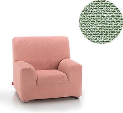 Belmarti® Fauteuilhoes Milan 70cm tot 110cm breed Mint - Premium bi-stretch stof - horizontaal en verticaal rekbaar - antistatisch en ademend katoen