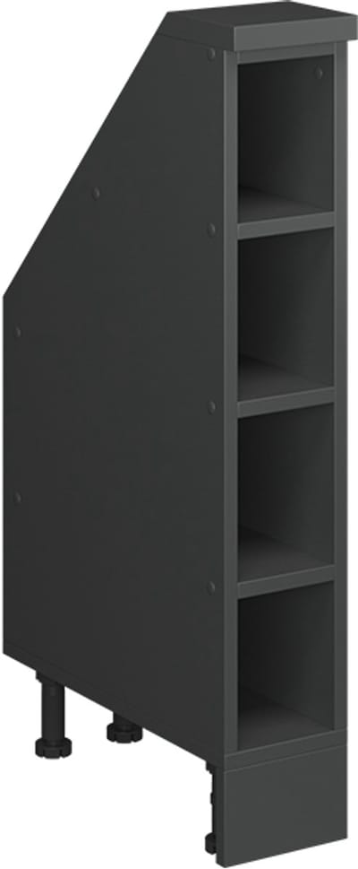 Vicco Rion Kast voor schuine wand – 15 x 81.6 cm met 4 compartimenten Antraciet