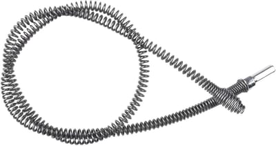 Afvoerslang Rioolontstopper - Pijp Reiniger Boor - Verstopte Leidingen Verhelpen - Flexibele Veer Hoofd - 1 Meter - Zilver