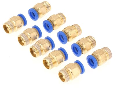 Store_9 - Pneumatische Fittingen - 10x 8mm Snelle Adapter - Hoogwaardige Koppeling - 1/4 BSP - Koppelingen - Geschikt voor Luchtdruksystemen - Kleu...