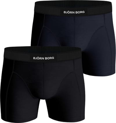 Bjorn Borg Boxers 2 Pack Black/Blue - Maat M - Heren - Boxershorts