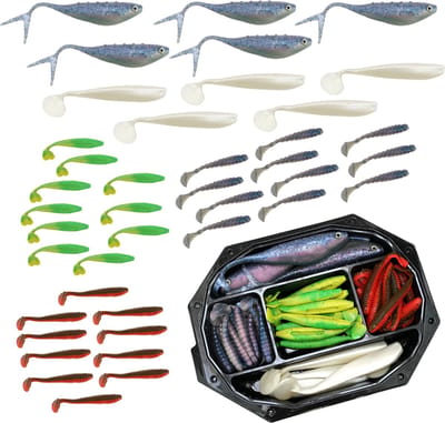 Fish-Xpro Softbait Set Scandic XXL - 700gr - 12-23cm +/- 35stuks - Shads - Kunstaas
