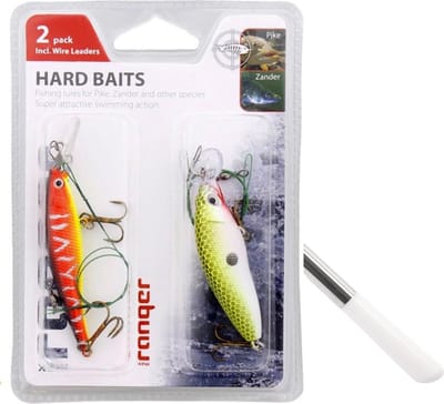 Set Hard Kunstaas | Snoek / Snoekbaars | 2 Stuks |Verjaardagcadeau