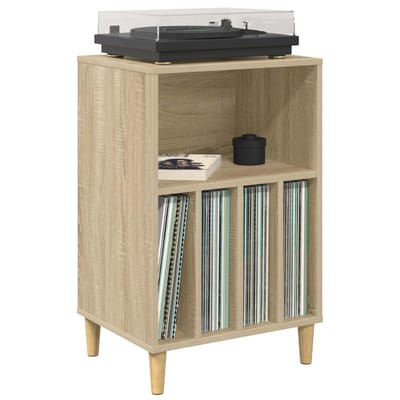 vidaXL - Draaitafelstand - Sonoma - Eiken - 47 - x - 39,5 - x - 74,5 - cm - Bewerkt - hout